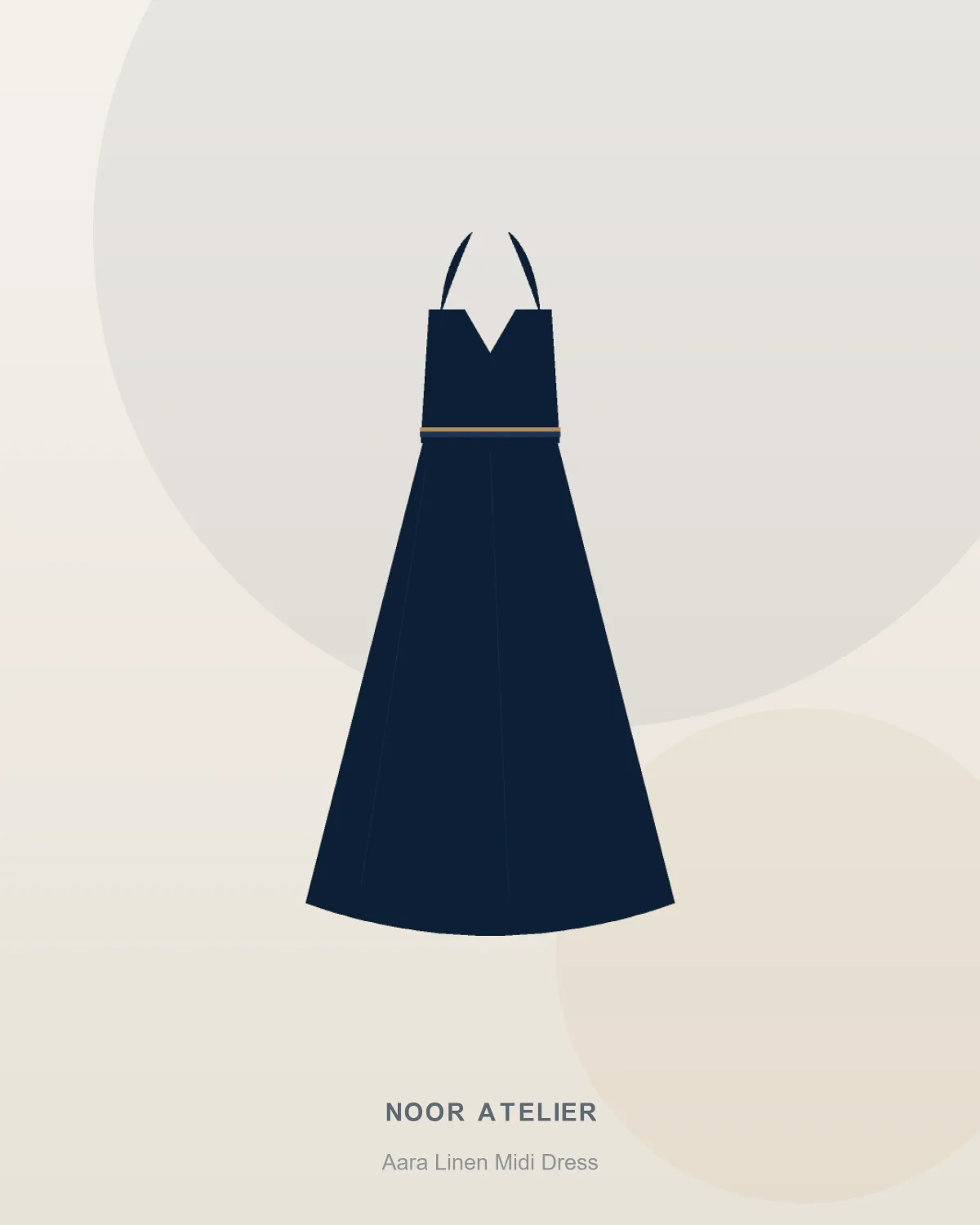 Aara Linen Midi Dress