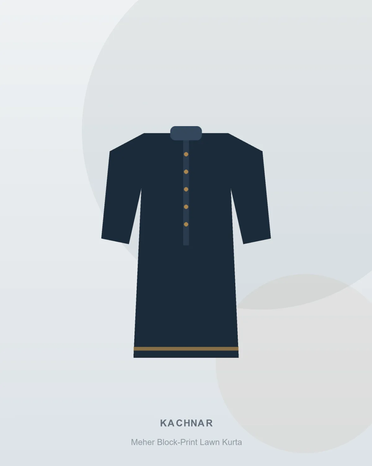 Meher Block-Print Lawn Kurta